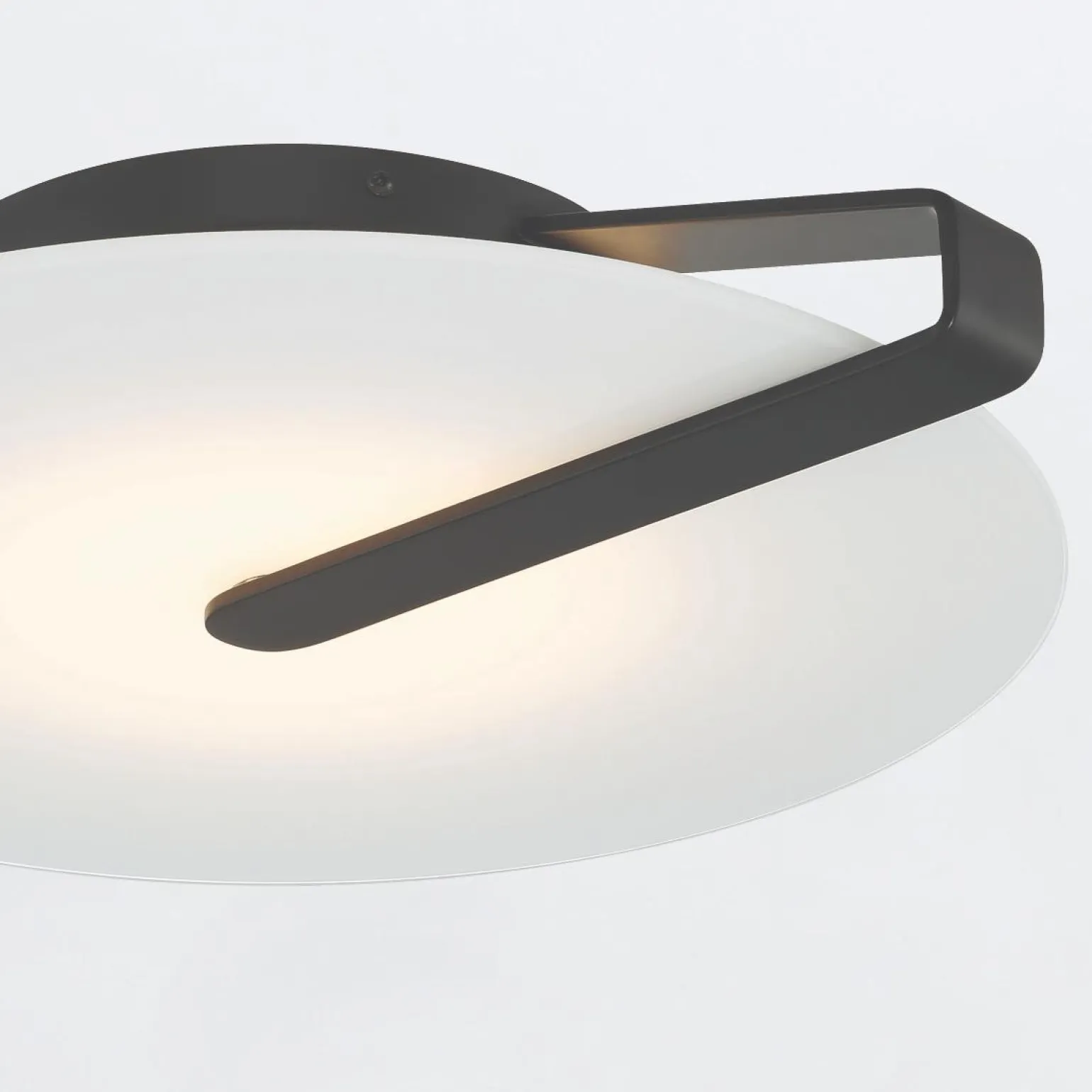 Średni plafon / kinkiet Nuvola - Matowa czerń (QN-NUVOLA-F-M-BK) - Quintiesse