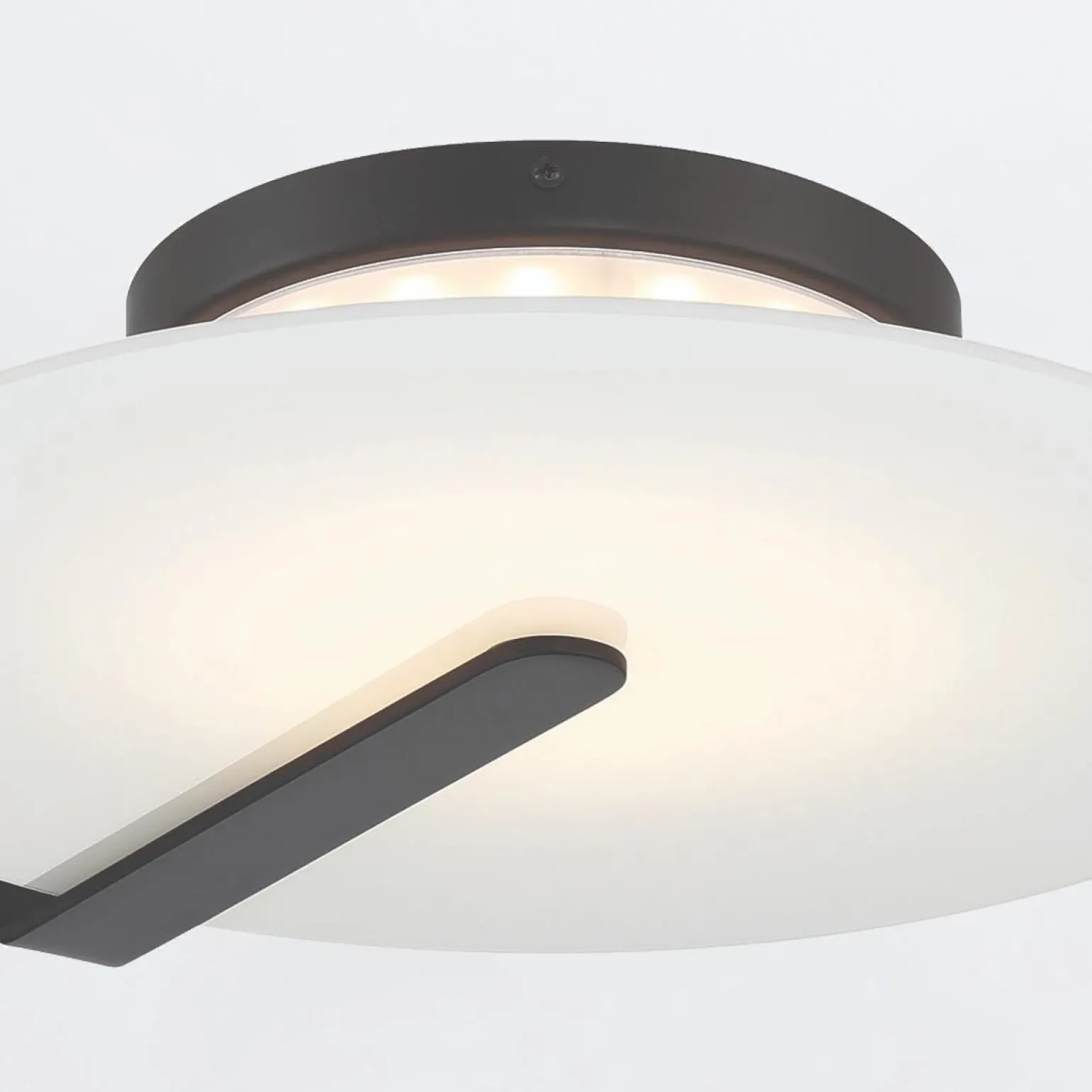 Średni plafon / kinkiet Nuvola - Matowa czerń (QN-NUVOLA-F-M-BK) - Quintiesse