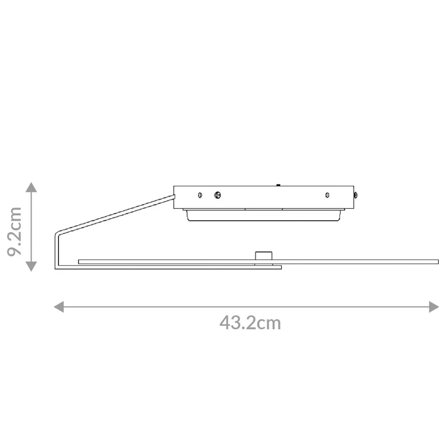Średni plafon / kinkiet Nuvola - Matowa czerń (QN-NUVOLA-F-M-BK) - Quintiesse