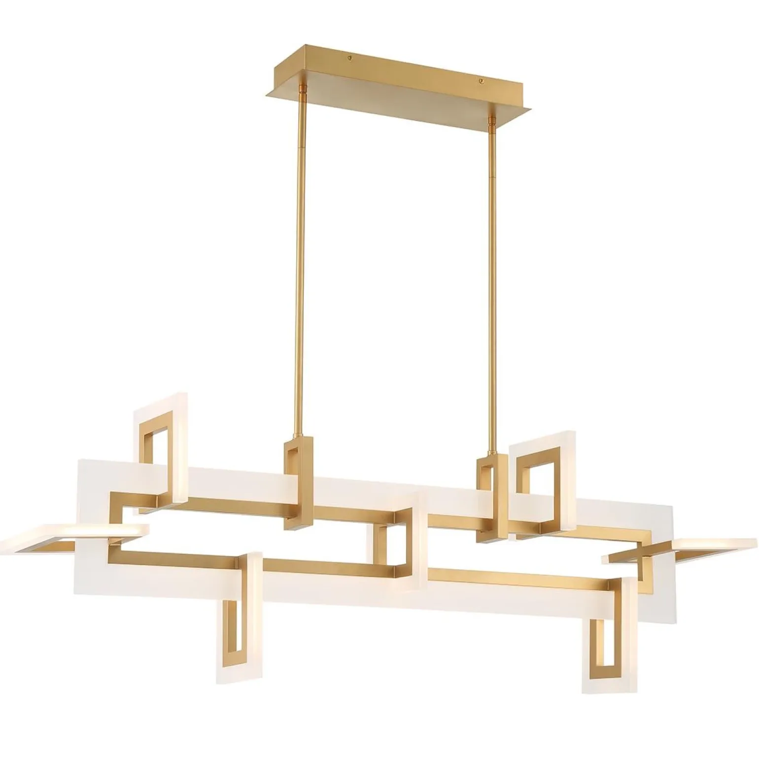 Średnia lampa wyspowa Inizio - Szczotkowane złoto (QN-INIZIO-LP-M-BG) - Quintiesse