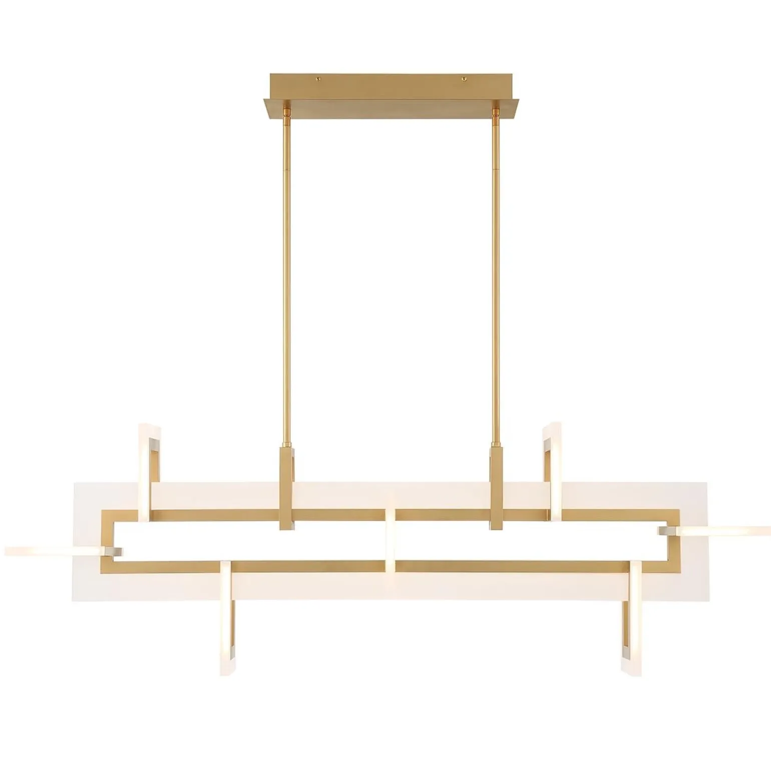 Średnia lampa wyspowa Inizio - Szczotkowane złoto (QN-INIZIO-LP-M-BG) - Quintiesse