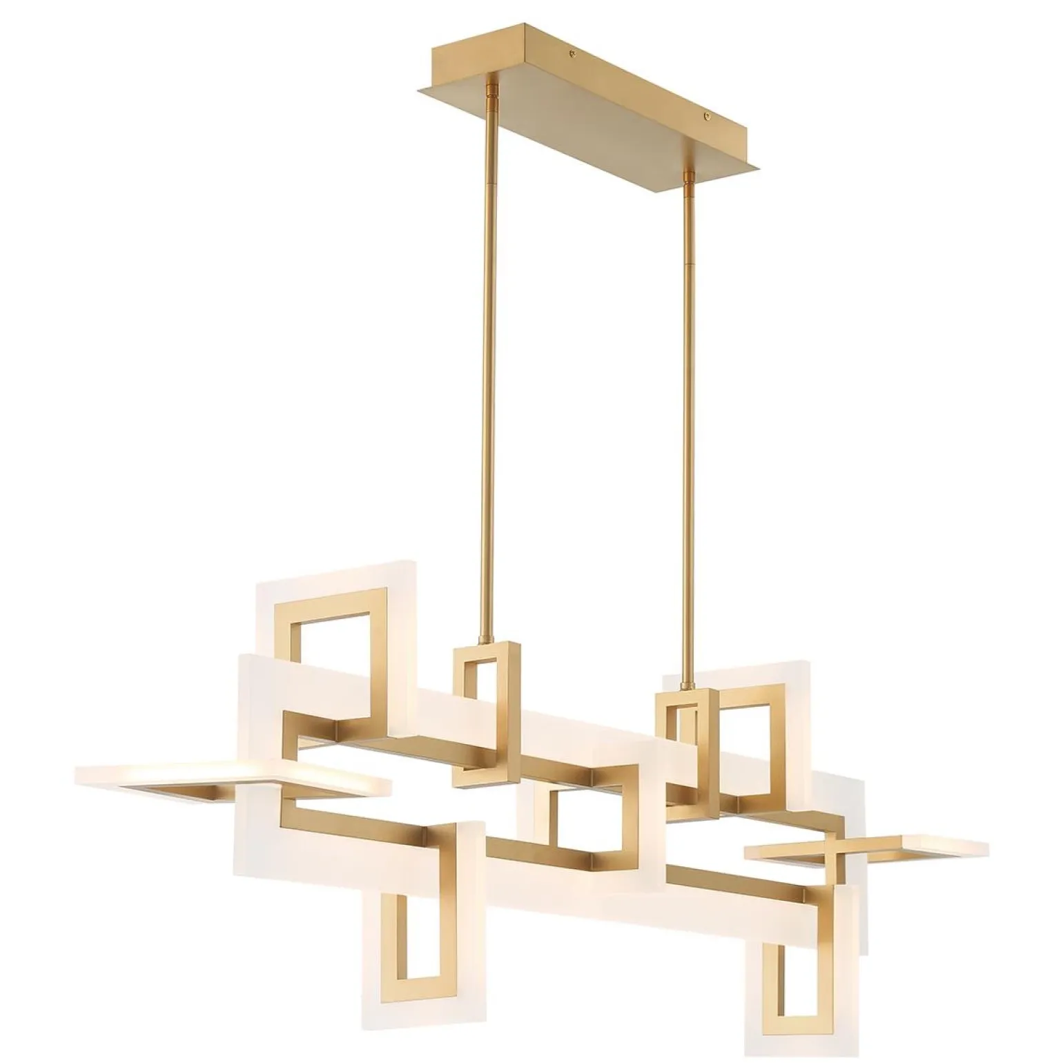 Średnia lampa wyspowa Inizio - Szczotkowane złoto (QN-INIZIO-LP-M-BG) - Quintiesse