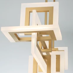 Średnia lampa wyspowa Inizio - Szczotkowane złoto (QN-INIZIO-LP-M-BG) - Quintiesse