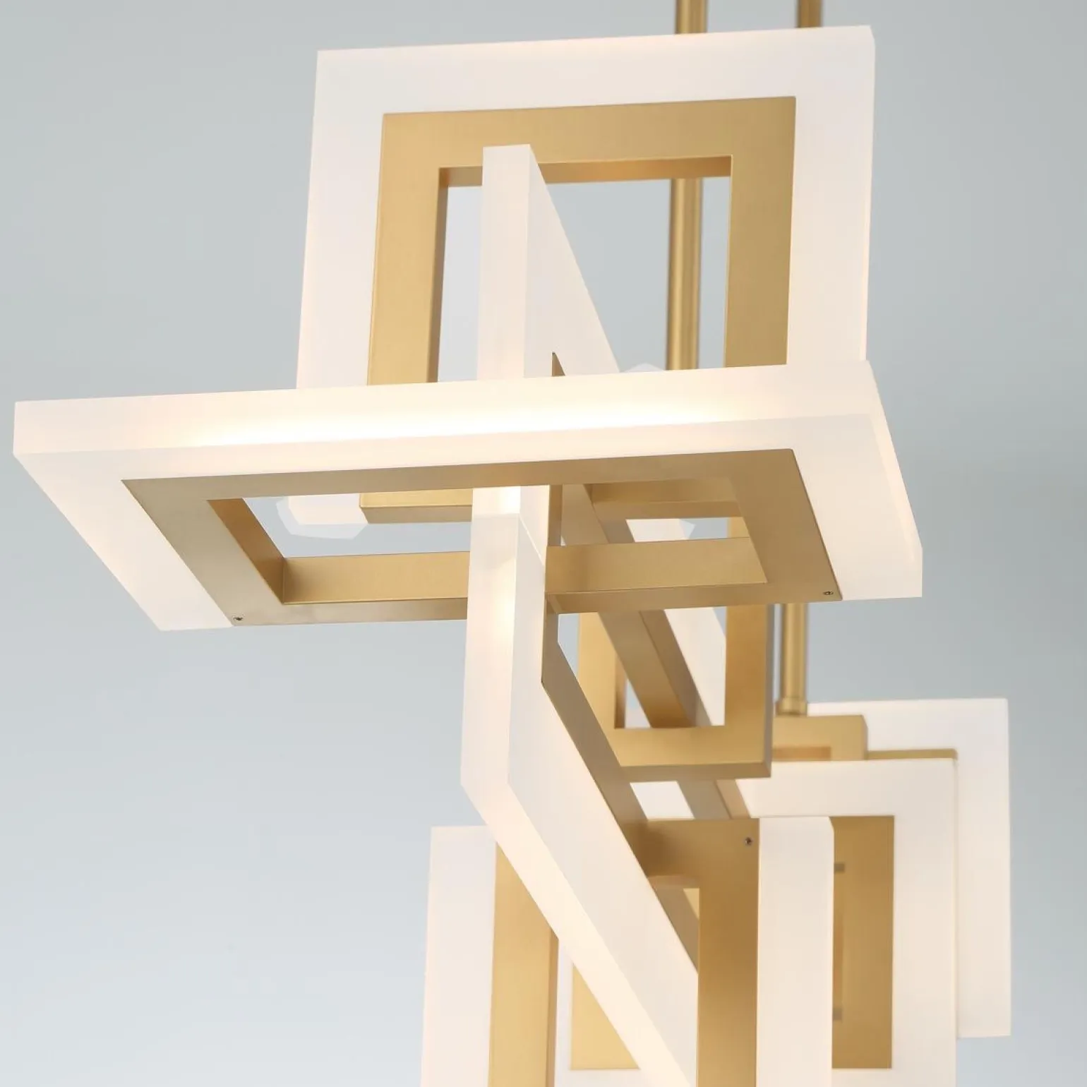 Średnia lampa wyspowa Inizio - Szczotkowane złoto (QN-INIZIO-LP-M-BG) - Quintiesse