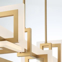 Średnia lampa wyspowa Inizio - Szczotkowane złoto (QN-INIZIO-LP-M-BG) - Quintiesse