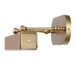 Średnia obrazówka LED Valise Picture - Vintage mosiądz, skóra koniakowa (QN-VALISE-PL-M-VBS-CL) - Quintiesse