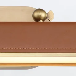 Średnia obrazówka LED Valise Picture - Vintage mosiądz, skóra koniakowa (QN-VALISE-PL-M-VBS-CL) - Quintiesse