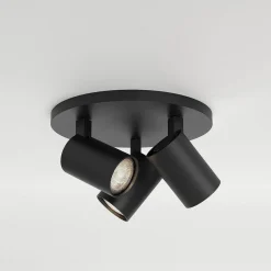 Reflektor Ascoli Triple Round Matowy Czarny (1286082) - Astro Lighting