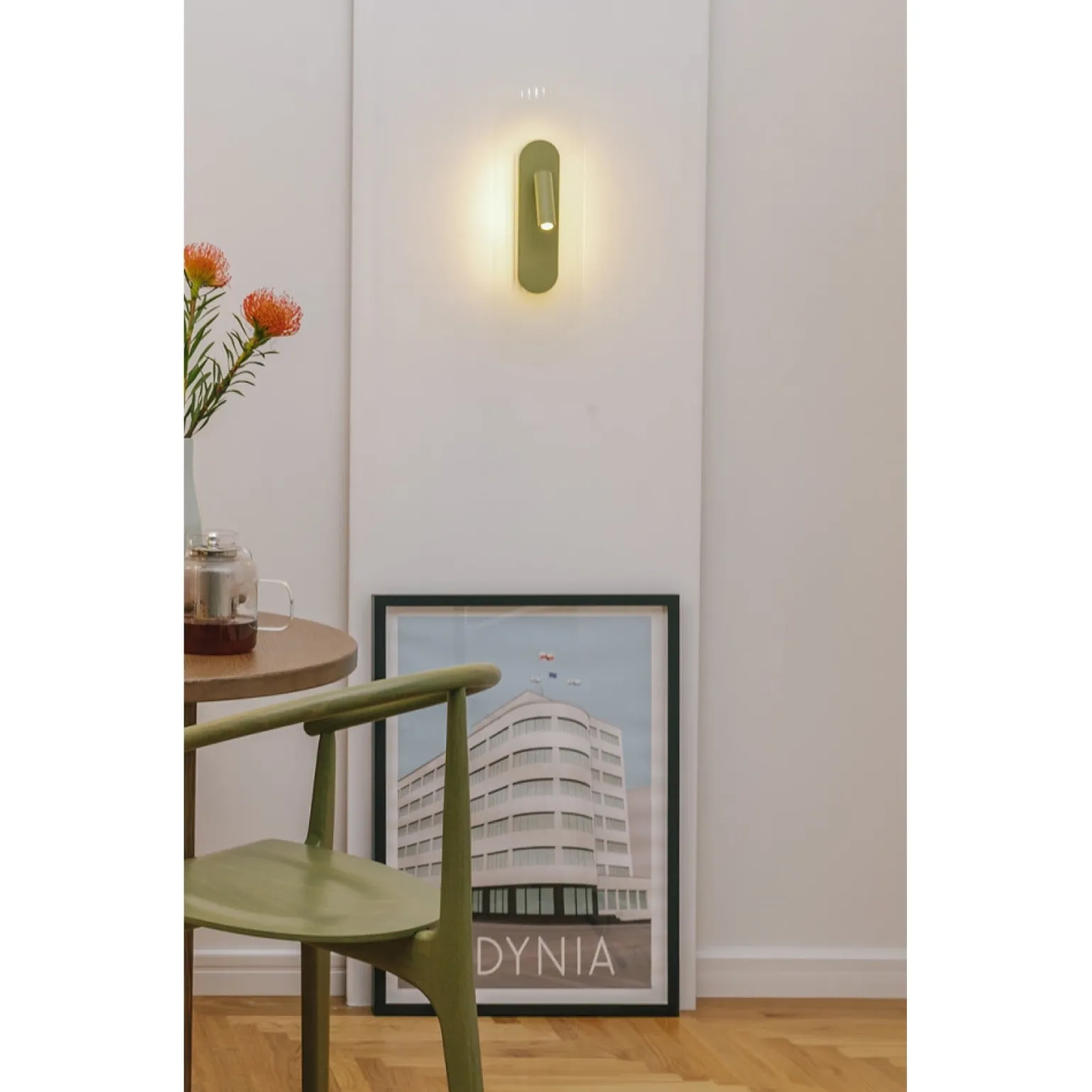 RIFLO W D oliwkowa lampa ścienna / kinkiet z regulowanymi reflektorami (RIWD614002) - Ummo