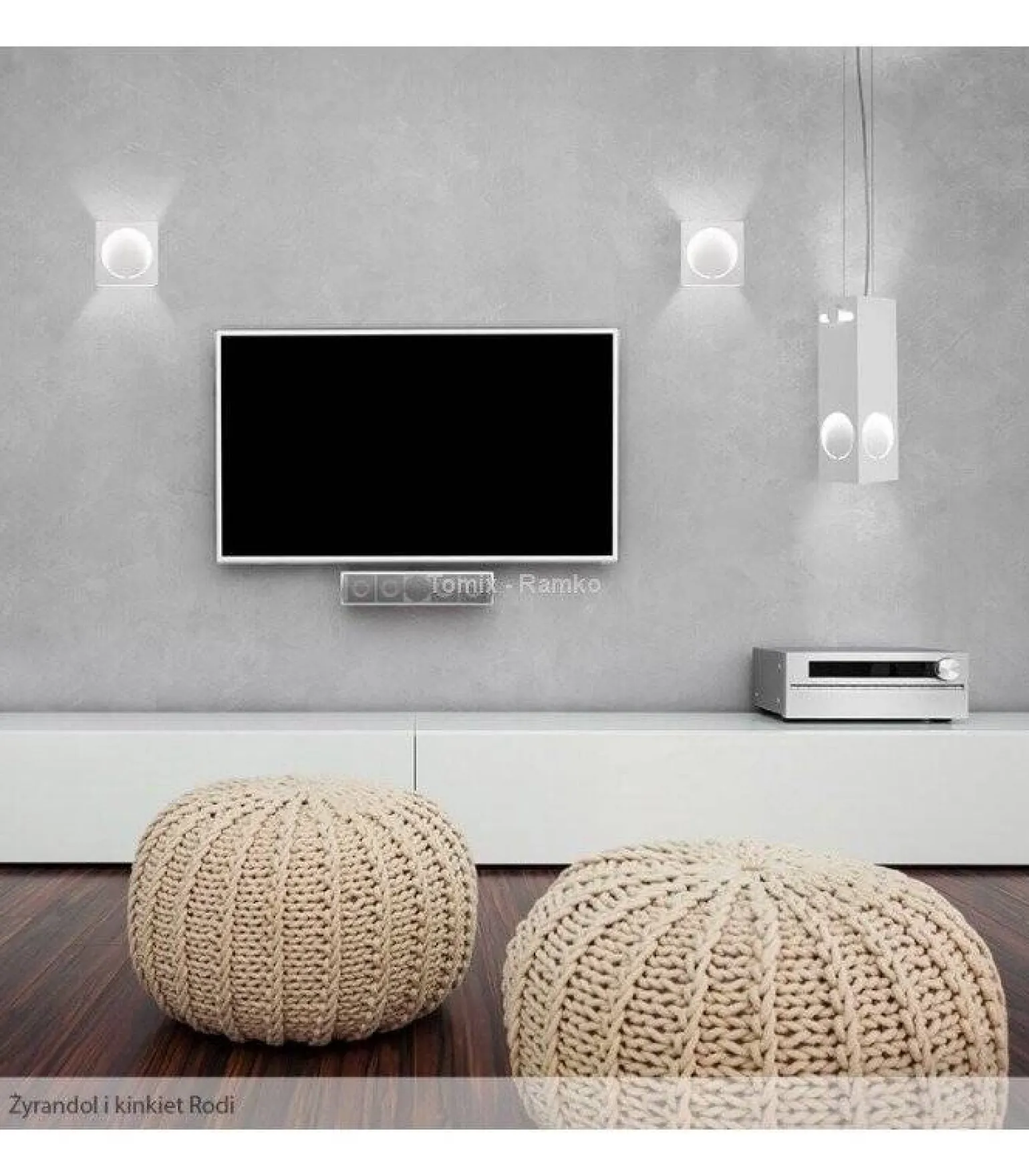 Rodi kinkiet biały (67924) Ramko