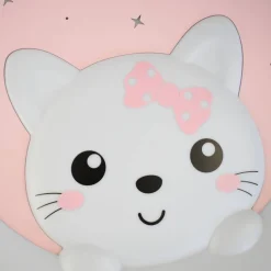 Różowy plafon do pokoju dziecka MOONCAT PINK 34W LED (ML1059) - Milagro