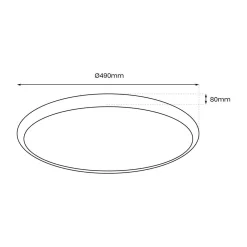 Różowy plafon do pokoju dziecka MOONCAT PINK 34W LED (ML1059) - Milagro