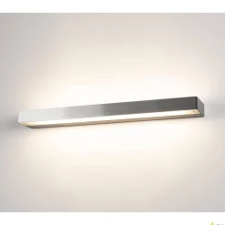 SEDO 14, lampa ścienna, LED, 3000K, prostokątna, szczotkowane aluminium, szkło satynowane, D/S/W 59,5/8,5/4 cm, 17W (151786) - SLV
