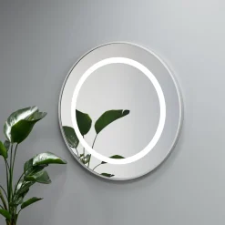 SELENA - lustro okrągłe w ramie z oświetleniem LED - MCJ
