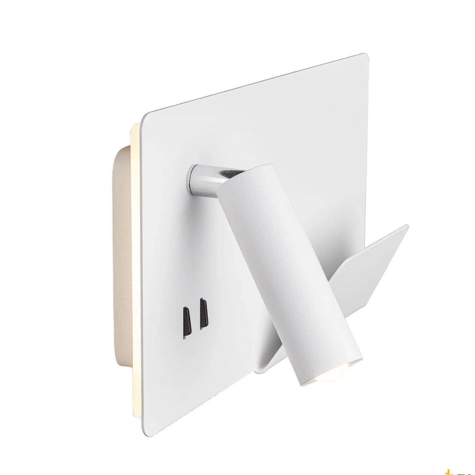 SOMNILA SPOT, lampa ścienna natynkowa LED indoor, 3000K, kolor biały, wersja prawa, ze złączem USB (1003458) - SLV