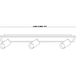 Spot Parma 3 3xGU10 + LED CCT czarny (LP-0612/3WS BK) - Light Prestige