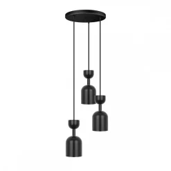 SUPURU 3P czarna lampa wisząca / plafon (SUP322P3) - Ummo