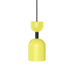 SUPURU żółta sufitowa lampa wisząca z czarną rurką (SUA1211P0) - Ummo