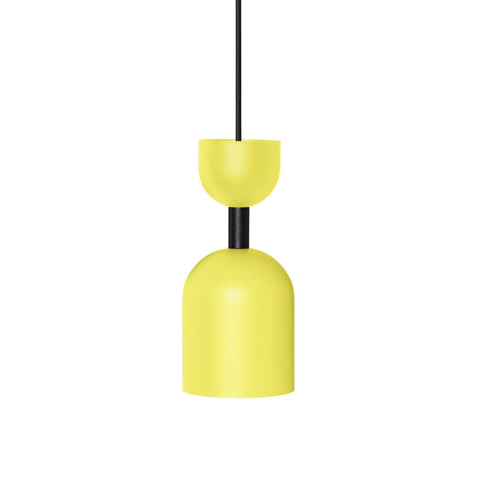 SUPURU żółta sufitowa lampa wisząca z czarną rurką (SUA1211P0) - Ummo