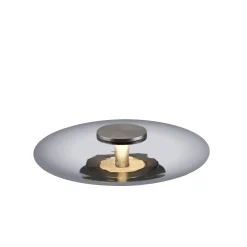 Szklana stołowa lampa z dotykowym ściemniaczem PURE VITRUM SZARY (4080-15) - Paul Neuhaus