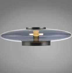 Szklana stołowa lampa z dotykowym ściemniaczem PURE VITRUM SZARY (4080-15) - Paul Neuhaus