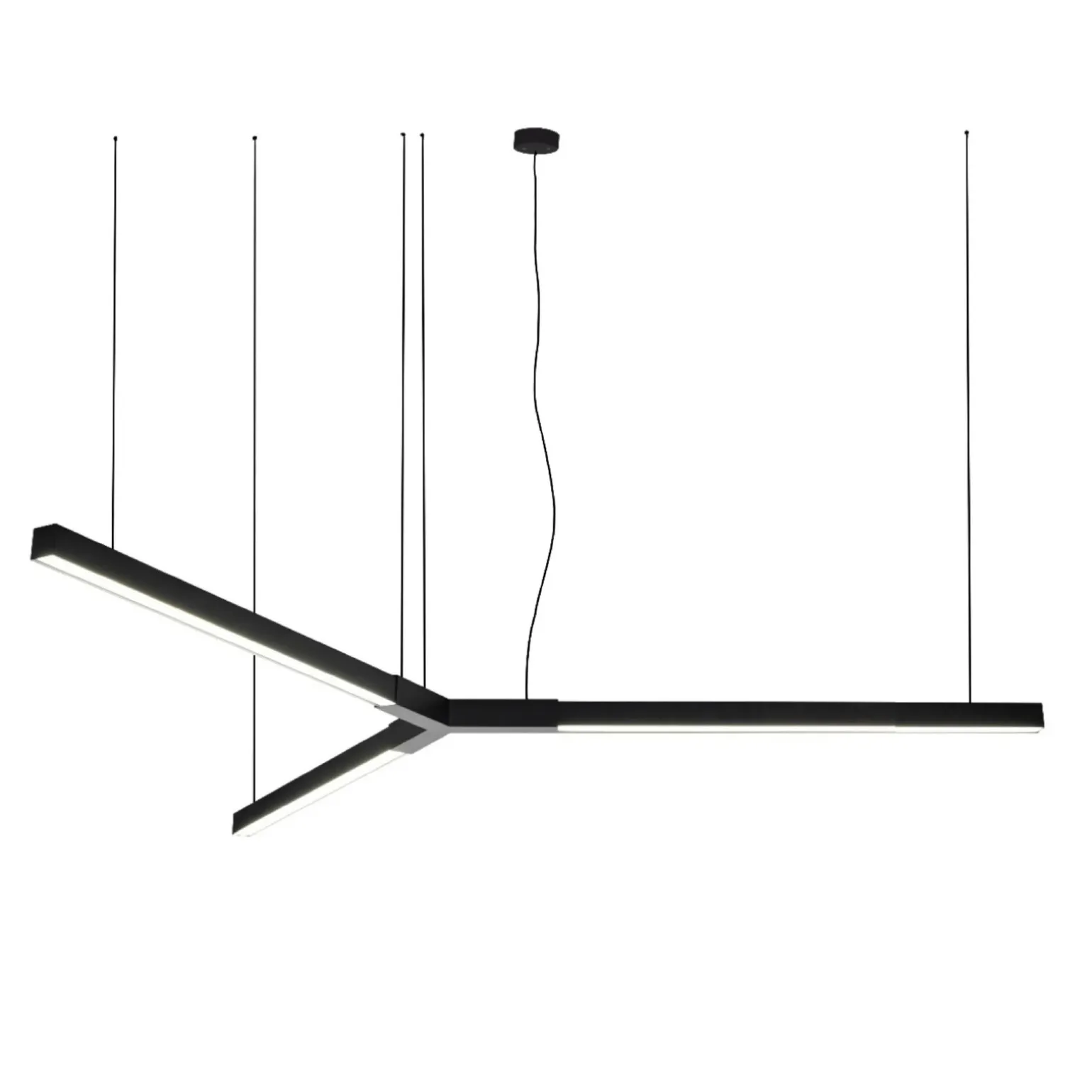 TRIKAL Z - lampa zwieszana - stal czarna - średnica 214 cm - 3000K (5225) - ANTIGO