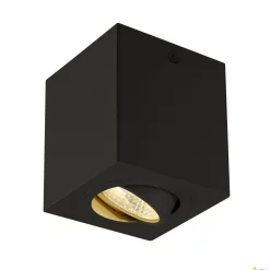 TRILEDO SQUARE CL, lampa sufitowa, LED, 3000K, kwadratowa, czarna matowa, 38°, 6,2W, z zasilaczem (113940) - SLV