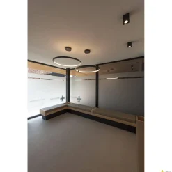 TRILEDO SQUARE CL, lampa sufitowa, LED, 3000K, kwadratowa, czarna matowa, 38°, 6,2W, z zasilaczem (113940) - SLV