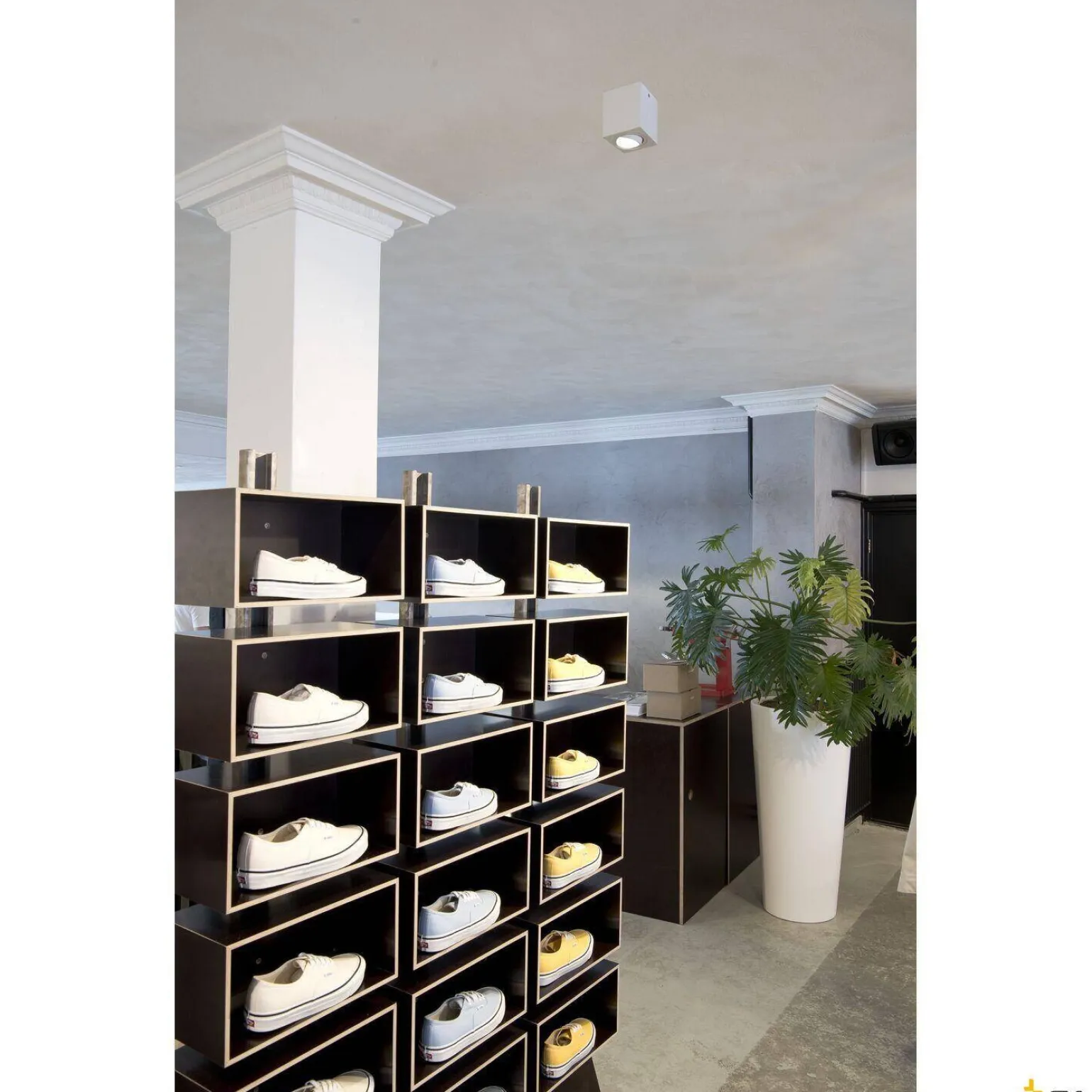 TRILEDO SQUARE CL, lampa sufitowa, LED, 3000K, kwadratowa, biała, 38°, 8,2W, z zasilaczem (113941) - SLV