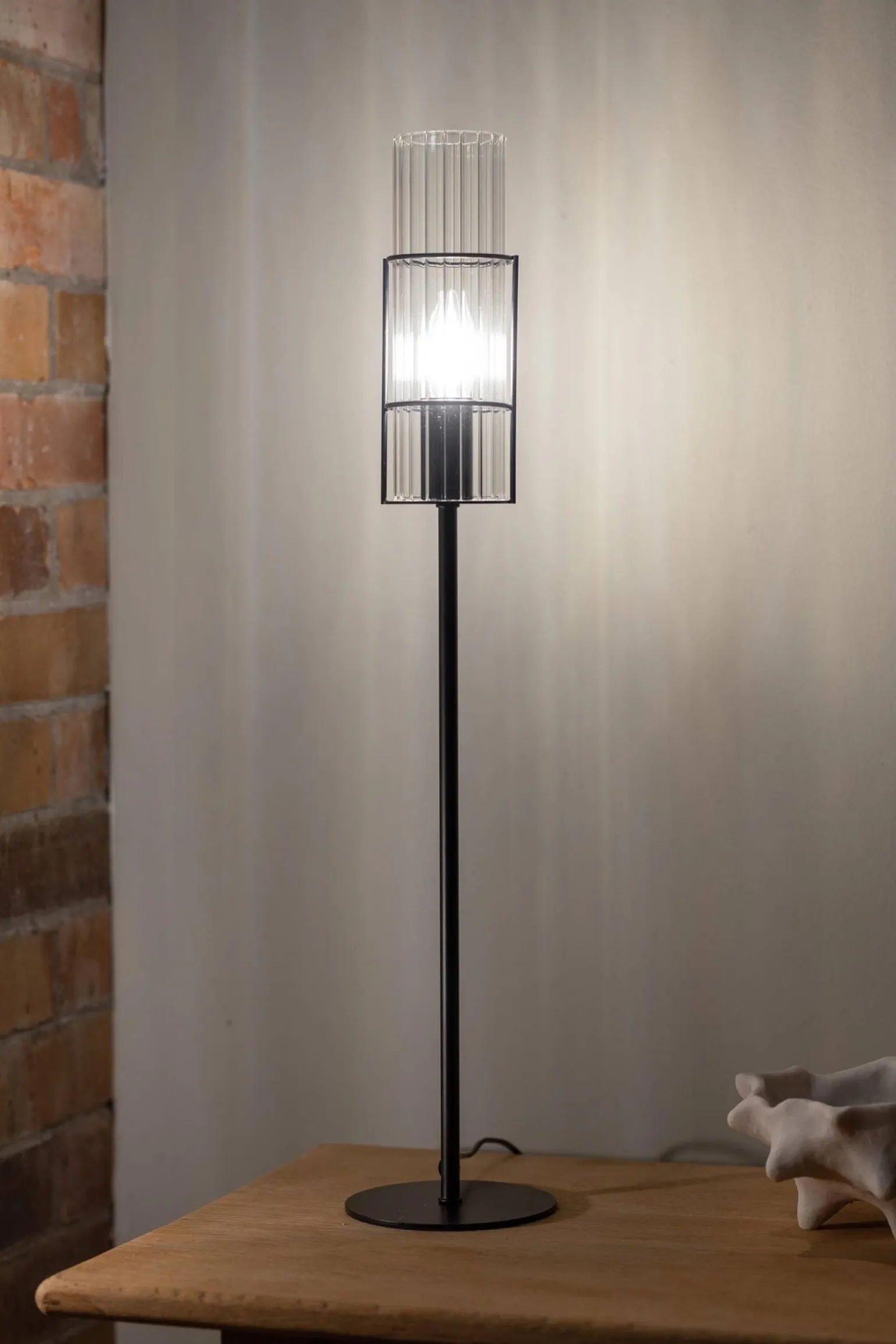 TUBO Table 1L 65cm Black/Clear (108556) Markslojd