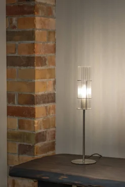 TUBO Table 1L 50cm Satin Nickel/Clear (108557) Markslojd