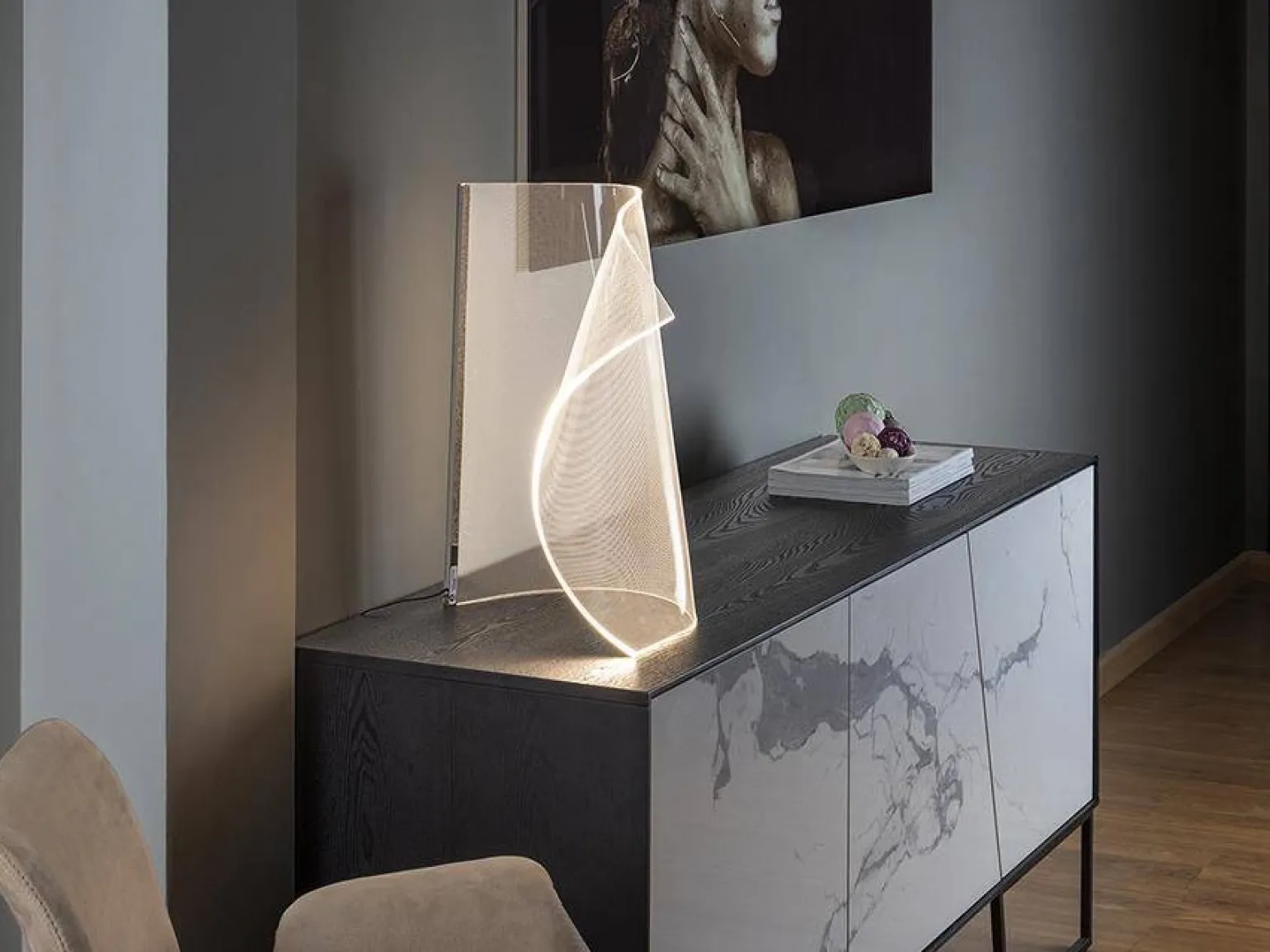 Velos II lampa stołowa (609425N) - Schuller