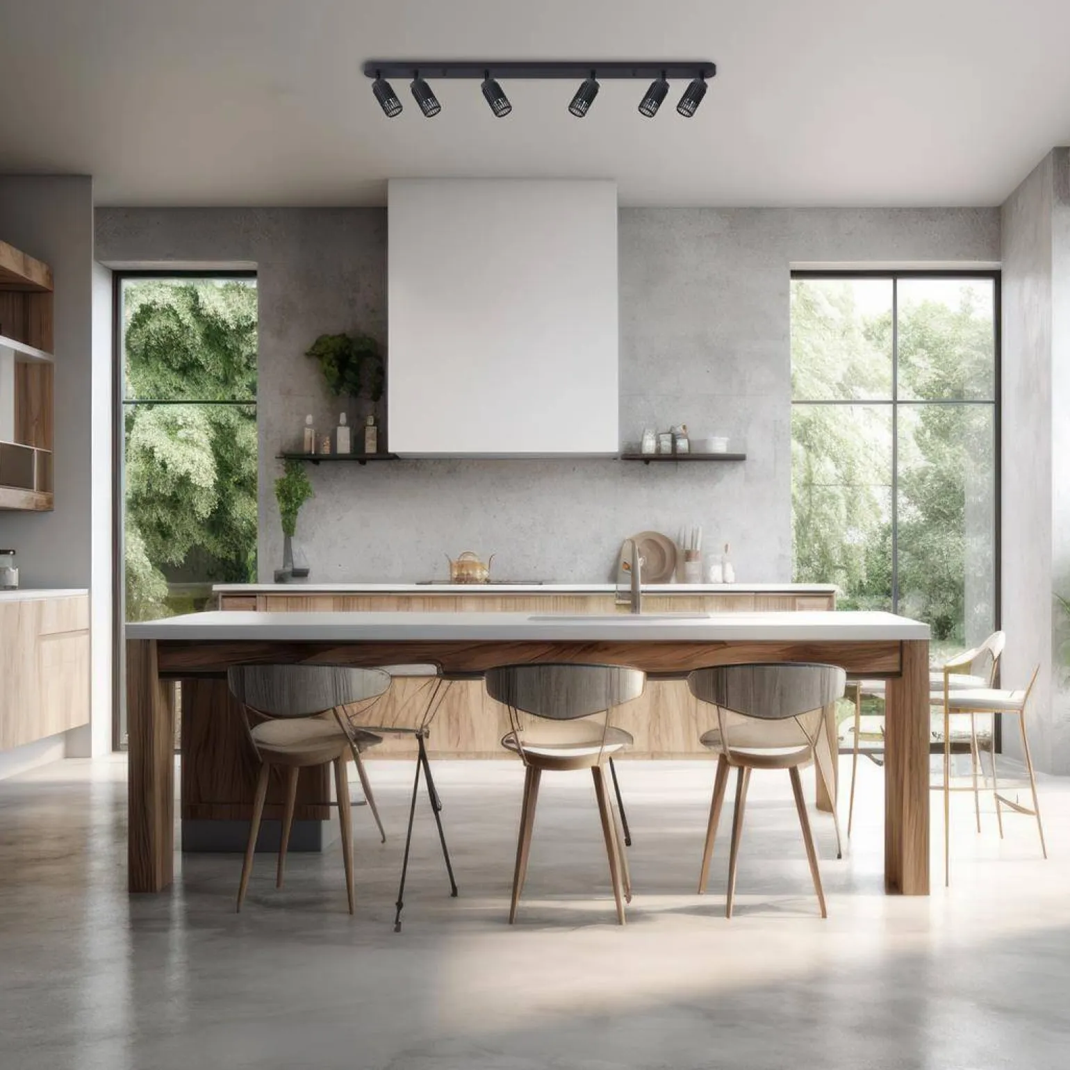 VERTICAL BLACK SPOT 6xGU10 (ML0297) - Milagro