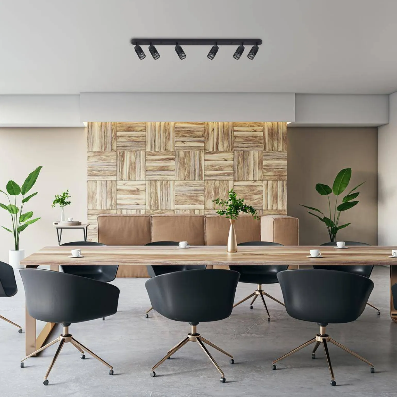 VERTICAL BLACK SPOT 6xGU10 (ML0297) - Milagro