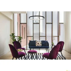 Wewnętrzna oprawa wisząca LED ONE 80 DALI, czarna, 3000 K/4000 K (1002911) - SLV