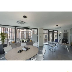 Wewnętrzna oprawa wisząca LED ONE 80 DALI, czarna, 3000 K/4000 K (1002911) - SLV