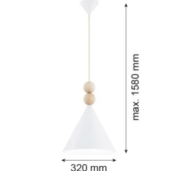 Wisząca lampa w stylu skandynawskim KEGEL L (8632) - Argon