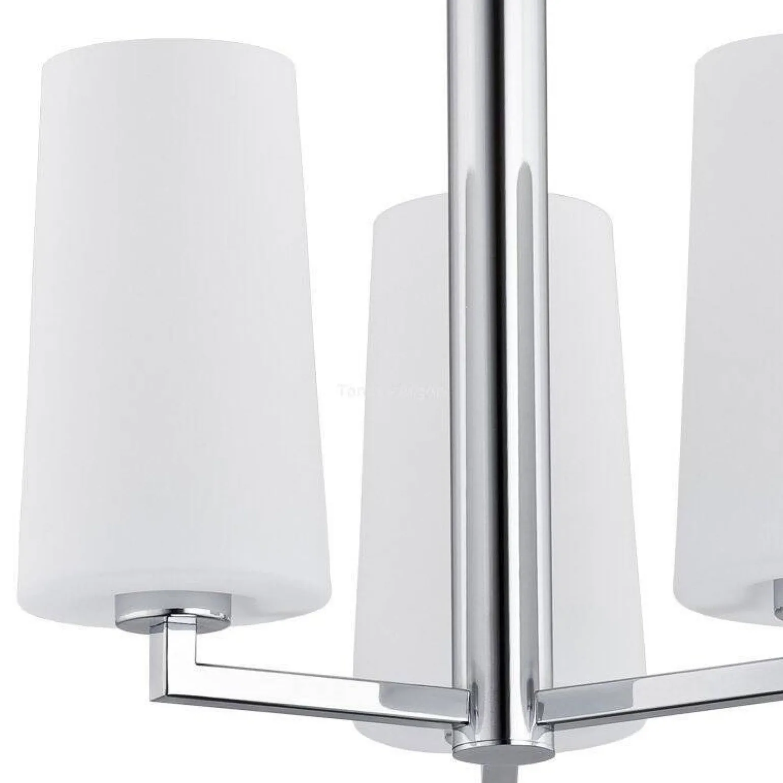 żyrandol 3 pł. CAMELOT chromowany stelaż, białe klosze klosze ARGON 1224 - żyrandol