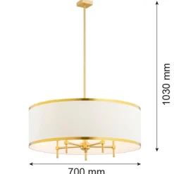 Żyrandol 5 pł. ABBANO (2127) - Argon