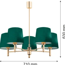 Żyrandol 5 pł. PONTE PLUS (2145) - Argon
