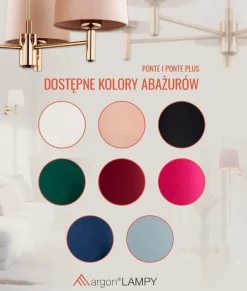 Żyrandol 5 pł. PONTE PLUS (2145) - Argon