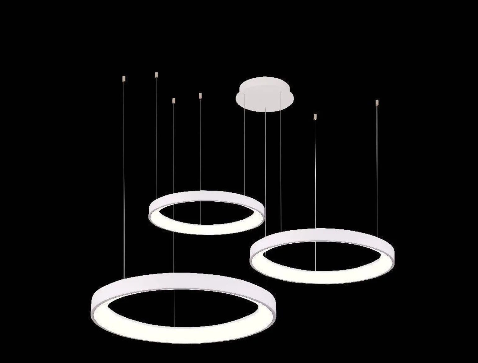 Żyrandol AGNES PENDANT 38+58+78 DIMM CCT SWITCH WH (AZ5025) - Azzardo