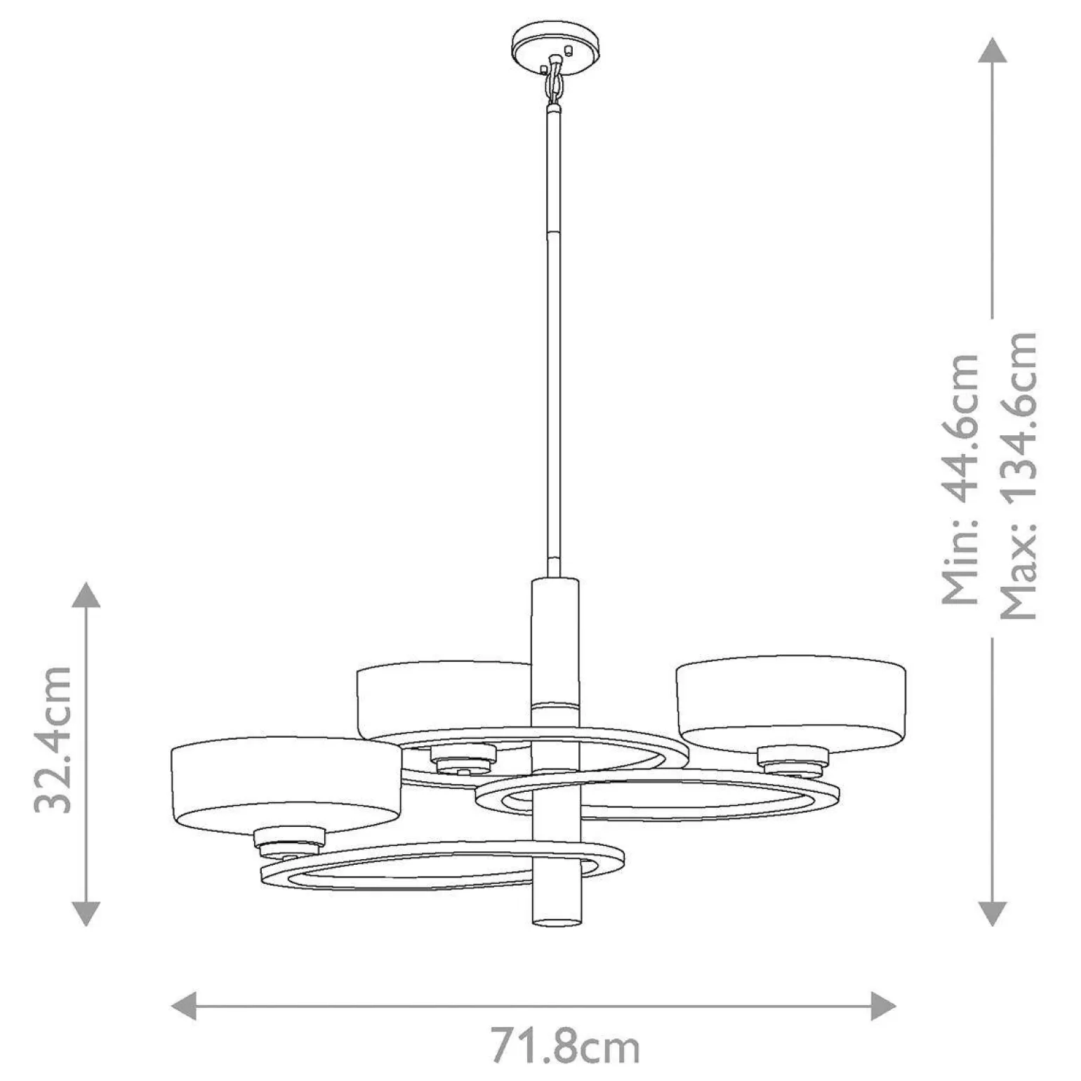 Żyrandol Aleeka (KL-ALEEKA3) - Elstead Lighting