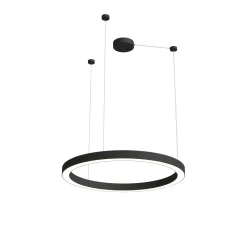 Żyrandol Aurum M Zmienna Barwa Światła LED czarny (PL0116-90-CCT-BK) - Yaskr