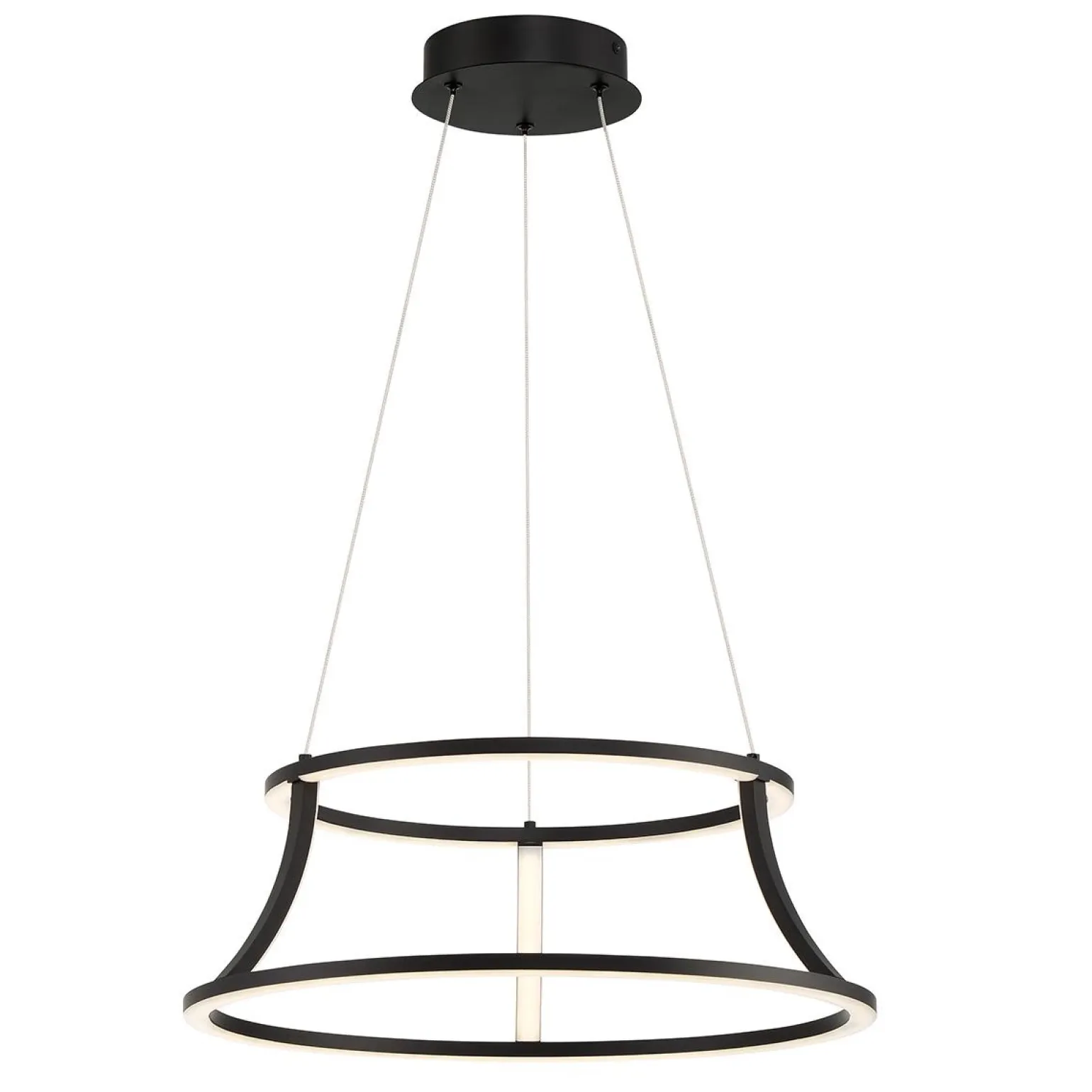 Żyrandol Cadoux - Matowa czerń (QN-CADOUX-P-BK) - Quintiesse