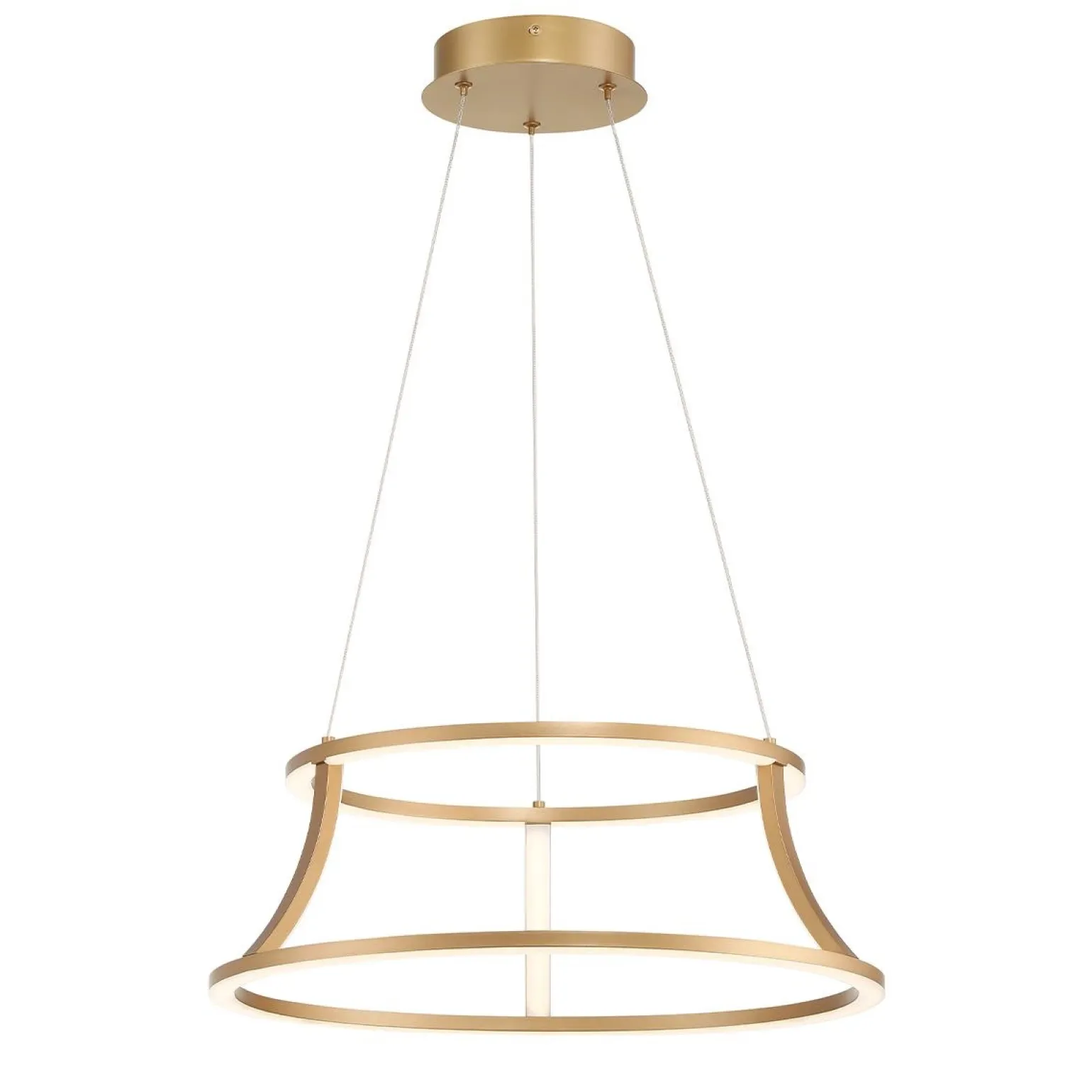 Żyrandol Cadoux - Szczotkowane złoto (QN-CADOUX-P-BG) - Quintiesse