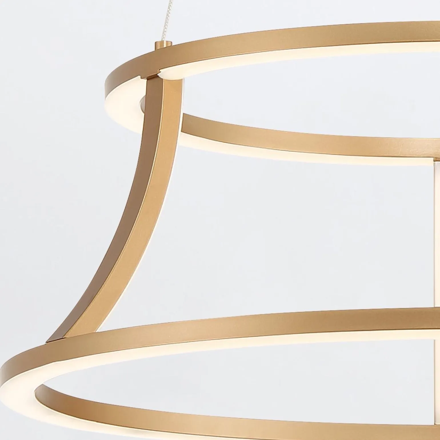 Żyrandol Cadoux - Szczotkowane złoto (QN-CADOUX-P-BG) - Quintiesse