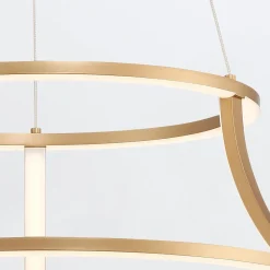 Żyrandol Cadoux - Szczotkowane złoto (QN-CADOUX-P-BG) - Quintiesse