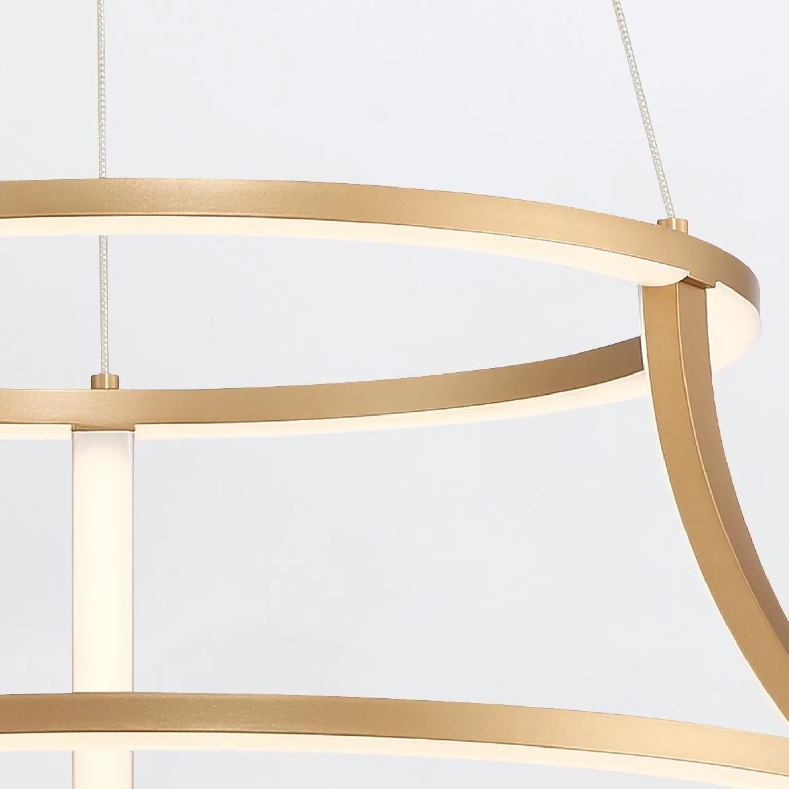 Żyrandol Cadoux - Szczotkowane złoto (QN-CADOUX-P-BG) - Quintiesse