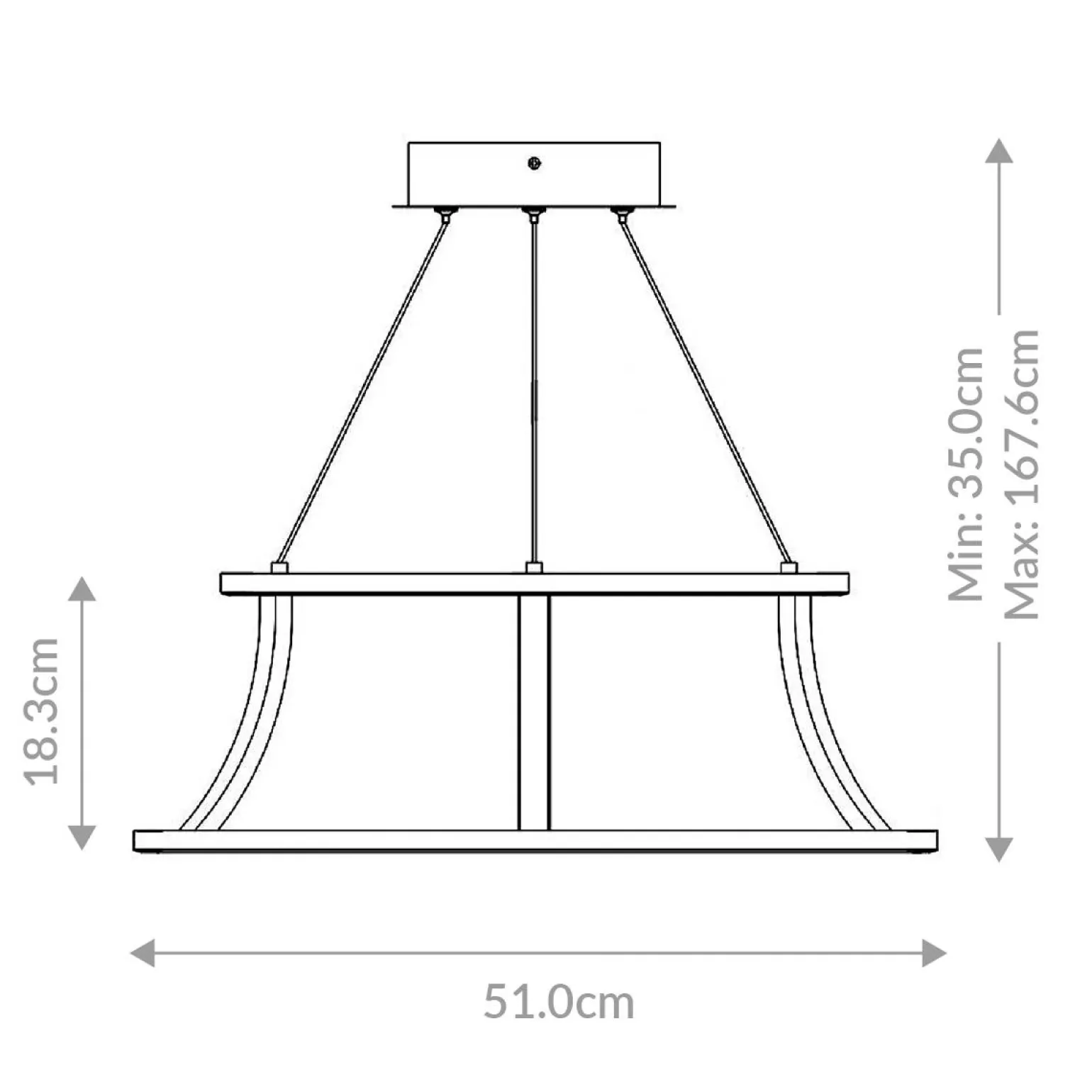 Żyrandol Cadoux - Szczotkowane złoto (QN-CADOUX-P-BG) - Quintiesse